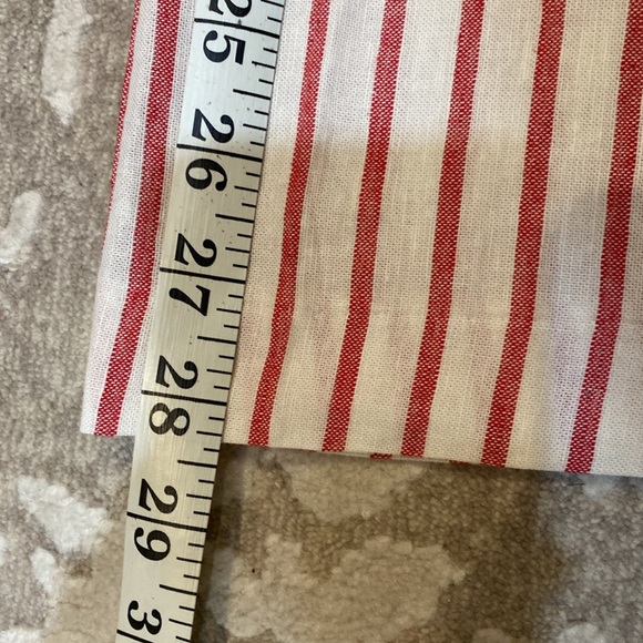 Forever21 Red and White Stripped Linen Skirt Set - Picture 6 of 6